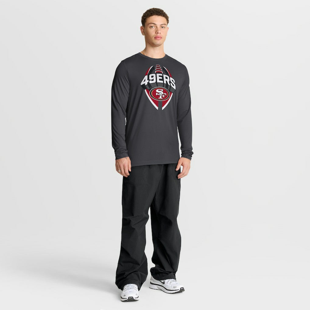 San Francisco 49ers Primetime Legend Icon Performance Long Sleeve T-Shirt - Anthracite | Nike discount