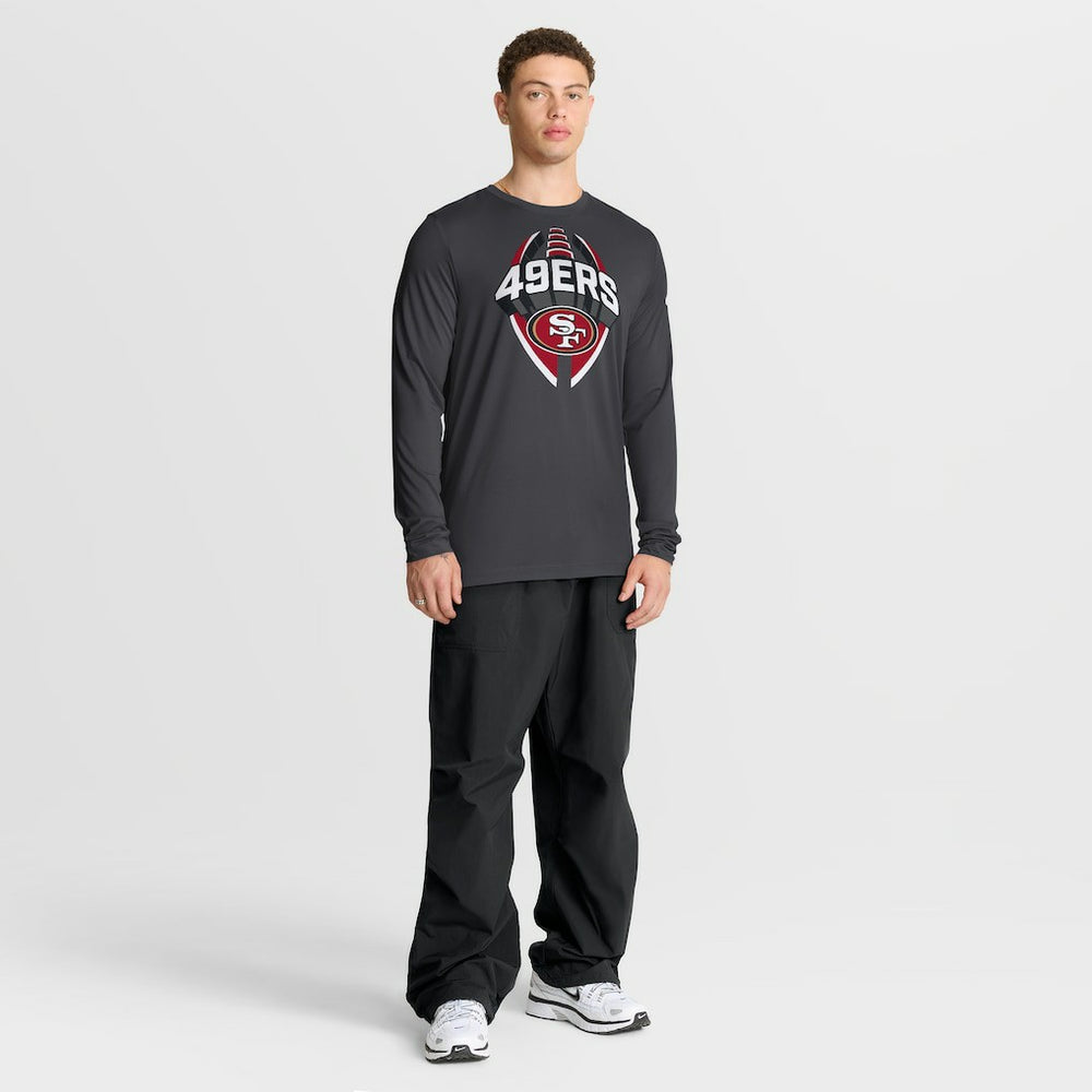 San Francisco 49ers Primetime Legend Icon Performance Long Sleeve T-Shirt - Anthracite | Nike discount