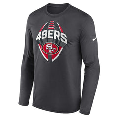 San Francisco 49ers Primetime Legend Icon Performance Long Sleeve T-Shirt - Anthracite | Nike discount