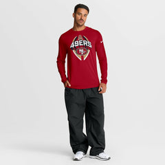 San Francisco 49ers Primetime Legend Icon Performance Long Sleeve T-Shirt - Scarlet | Nike cheap