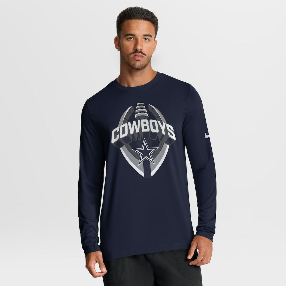 Dallas Cowboys Primetime Legend Icon Performance Long Sleeve T-Shirt - Navy | Nike sale