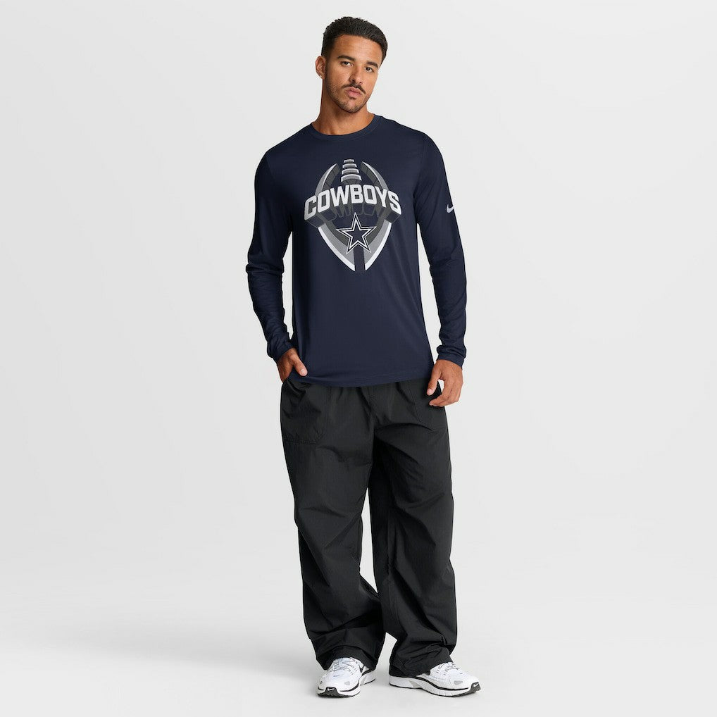 Dallas Cowboys Primetime Legend Icon Performance Long Sleeve T-Shirt - Navy | Nike sale