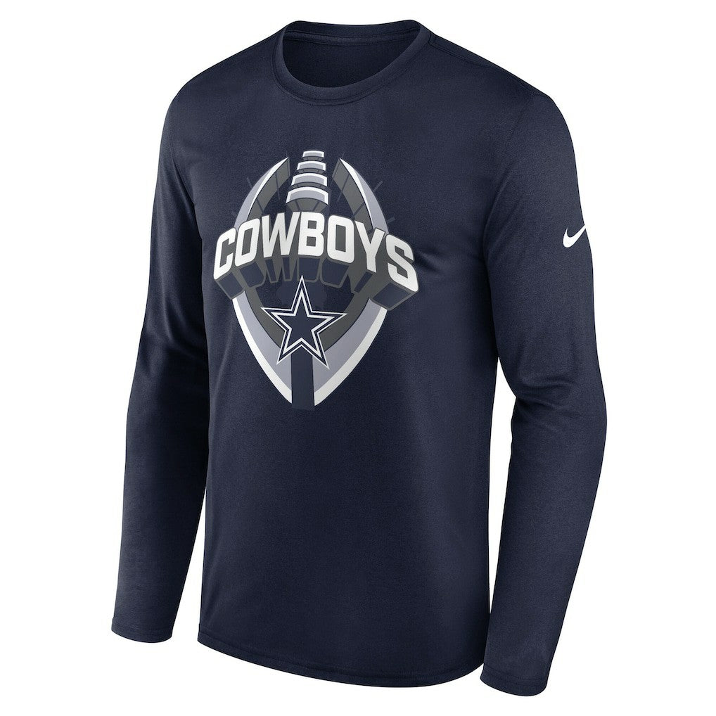 Dallas Cowboys Primetime Legend Icon Performance Long Sleeve T-Shirt - Navy | Nike sale