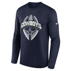 Dallas Cowboys Primetime Legend Icon Performance Long Sleeve T-Shirt - Navy | Nike sale