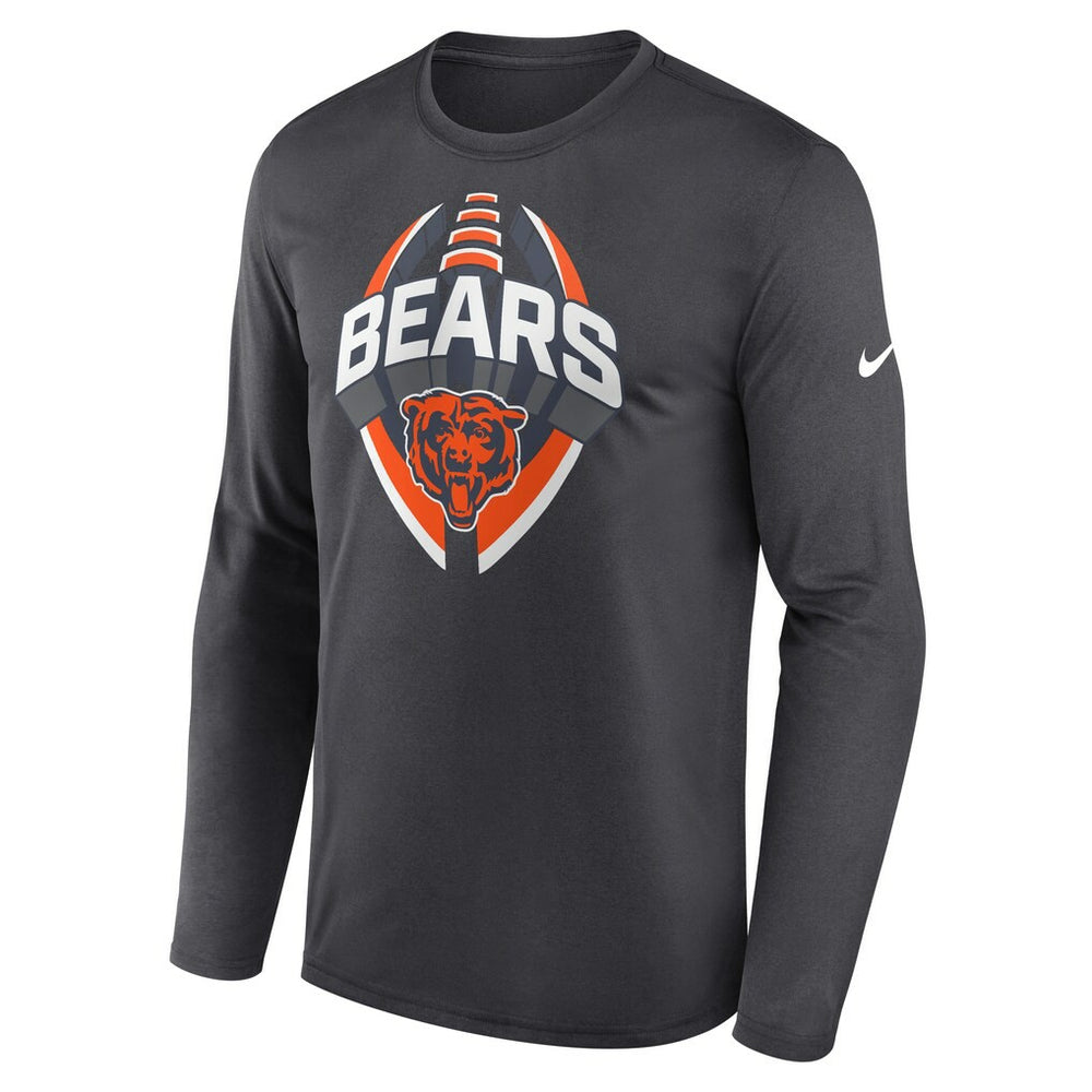 Chicago Bears Primetime Legend Icon Performance Long Sleeve T-Shirt - Anthracite | Nike outlet