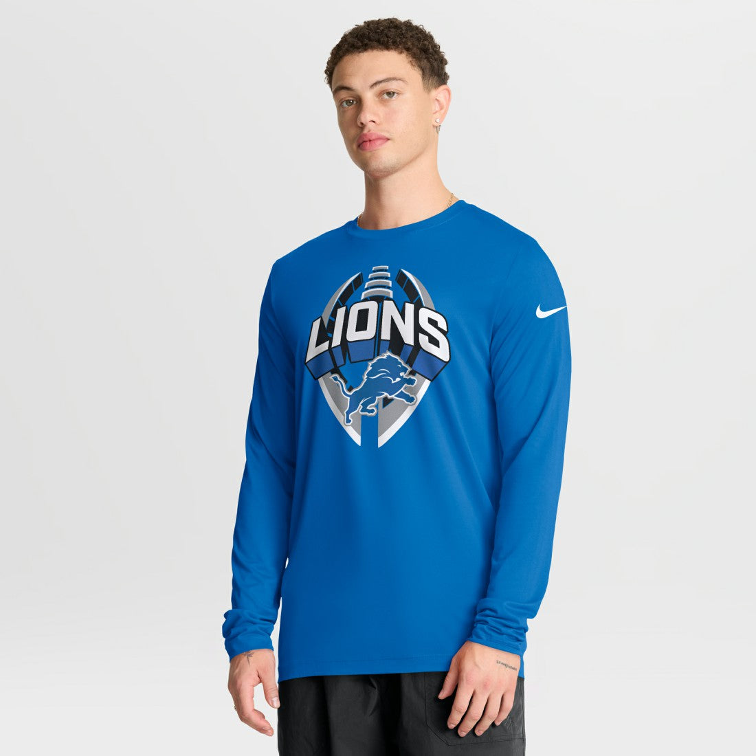 Detroit Lions Primetime Legend Icon Performance Long Sleeve T-Shirt - Blue | Nike sale