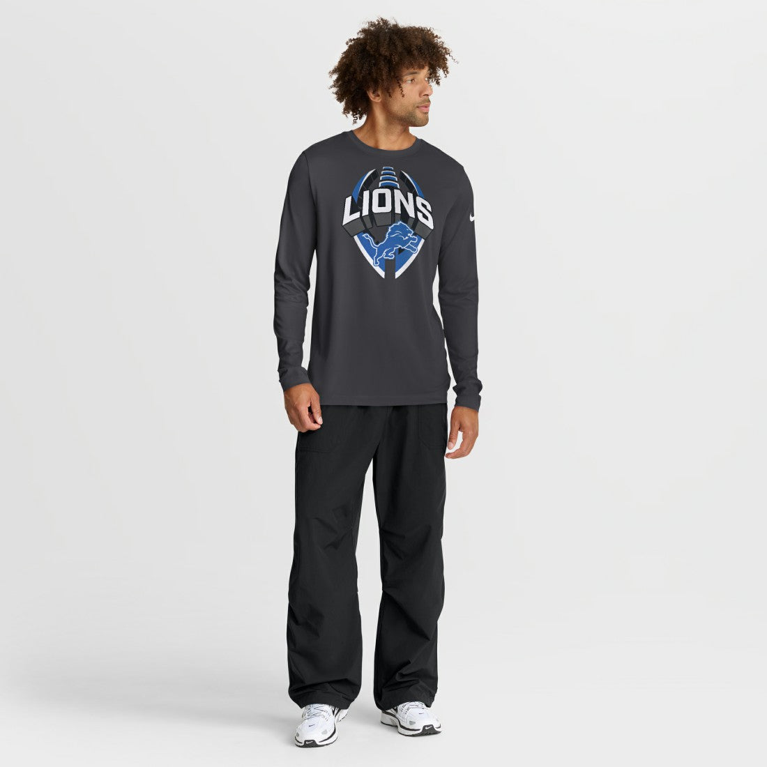Detroit Lions Primetime Legend Icon Performance Long Sleeve T-Shirt - Anthracite | Nike outlet