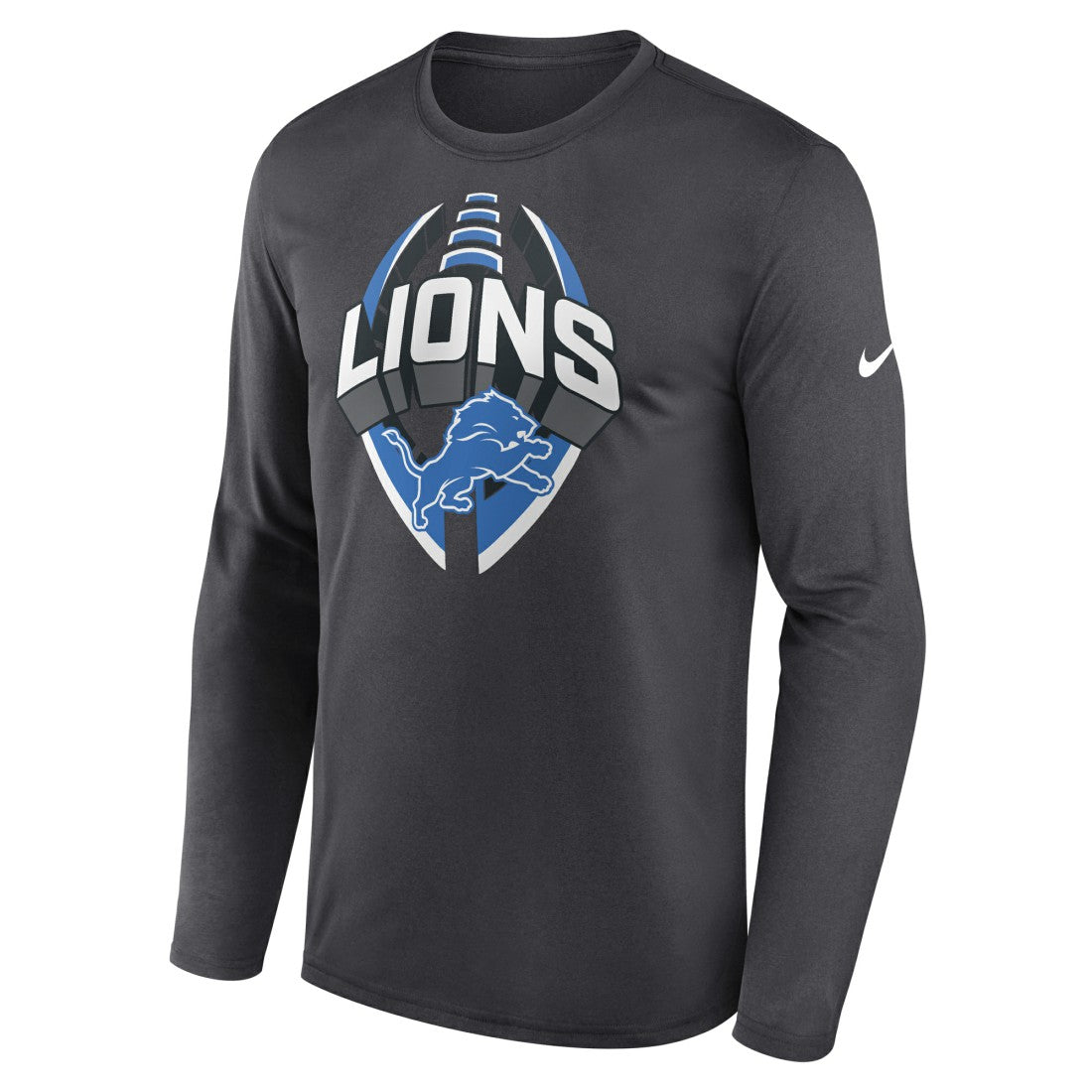 Detroit Lions Primetime Legend Icon Performance Long Sleeve T-Shirt - Anthracite | Nike outlet