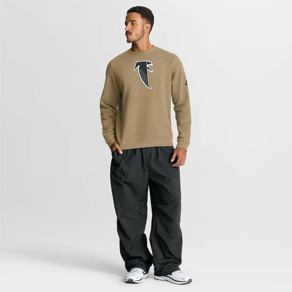 Atlanta Falcons Swing Pass Rewind Club Pullover Sweatshirt - Tan | Nike on sale
