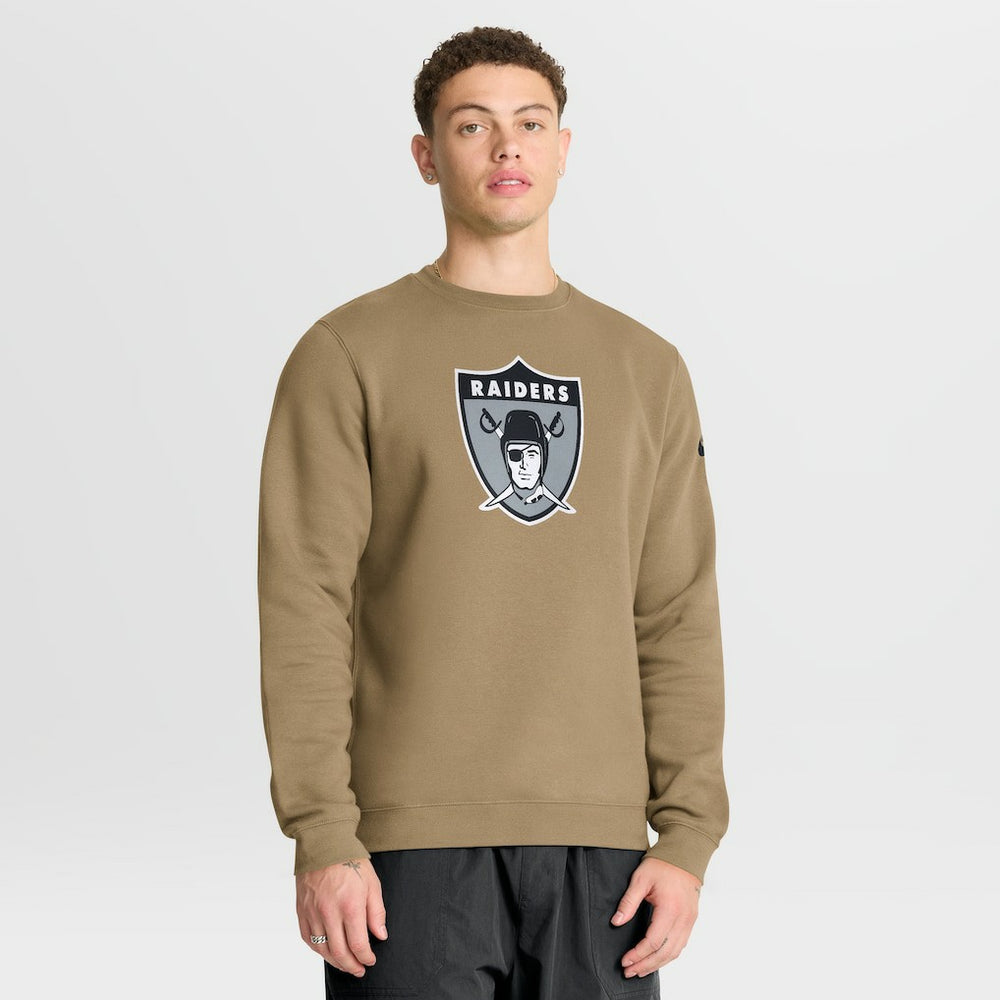 Las Vegas Raiders Swing Pass Rewind Club Pullover Sweatshirt - Tan | Nike discount