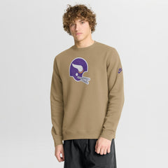 Minnesota Vikings Swing Pass Rewind Club Pullover Sweatshirt - Tan | Nike on sale