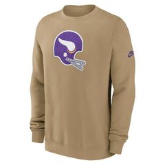 Minnesota Vikings Swing Pass Rewind Club Pullover Sweatshirt - Tan | Nike on sale