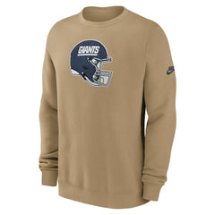 New York Giants Swing Pass Rewind Club Pullover Sweatshirt - Tan | Nike for sale