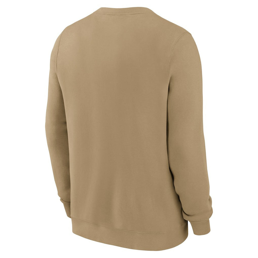 New York Giants Swing Pass Rewind Club Pullover Sweatshirt - Tan | Nike for sale