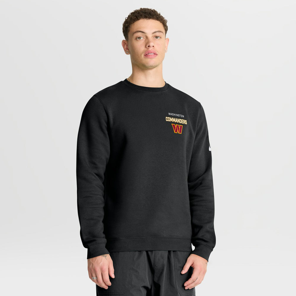 Washington Commanders Primetime Club Fleece Pullover Sweatshirt - Black | Nike outlet