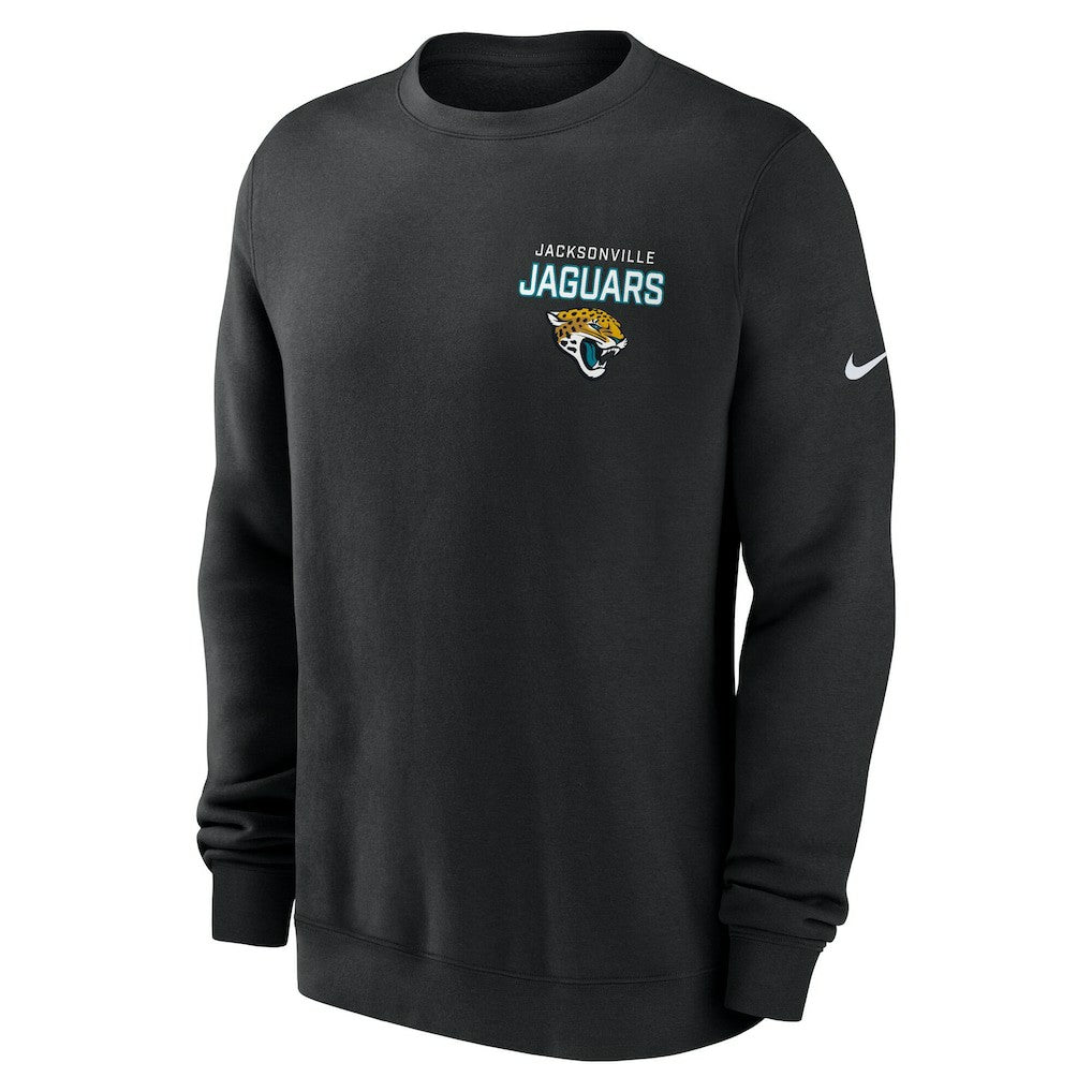 Jacksonville Jaguars Primetime Club Fleece Pullover Sweatshirt - Black | Nike online