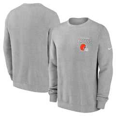 Cleveland Browns Primetime Club Fleece Pullover Sweatshirt - Heather Gray | Nike sale
