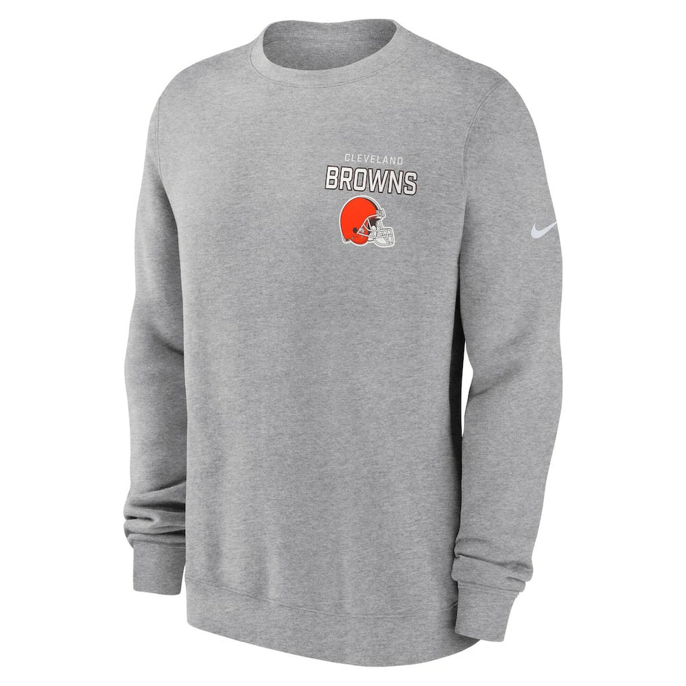 Cleveland Browns Primetime Club Fleece Pullover Sweatshirt - Heather Gray | Nike sale