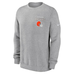 Cleveland Browns Primetime Club Fleece Pullover Sweatshirt - Heather Gray | Nike sale