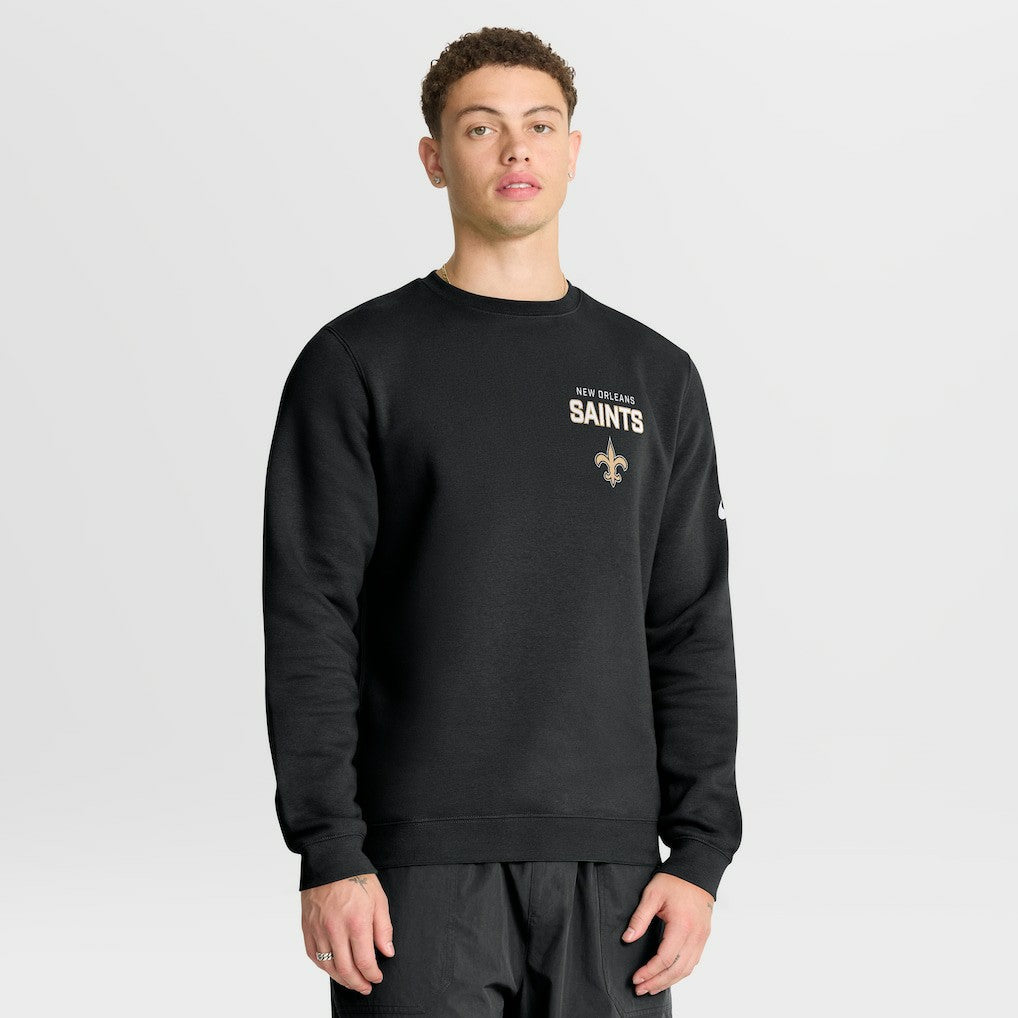 New Orleans Saints Primetime Club Fleece Pullover Sweatshirt - Black | Nike on sale