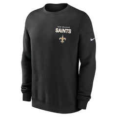 New Orleans Saints Primetime Club Fleece Pullover Sweatshirt - Black | Nike on sale