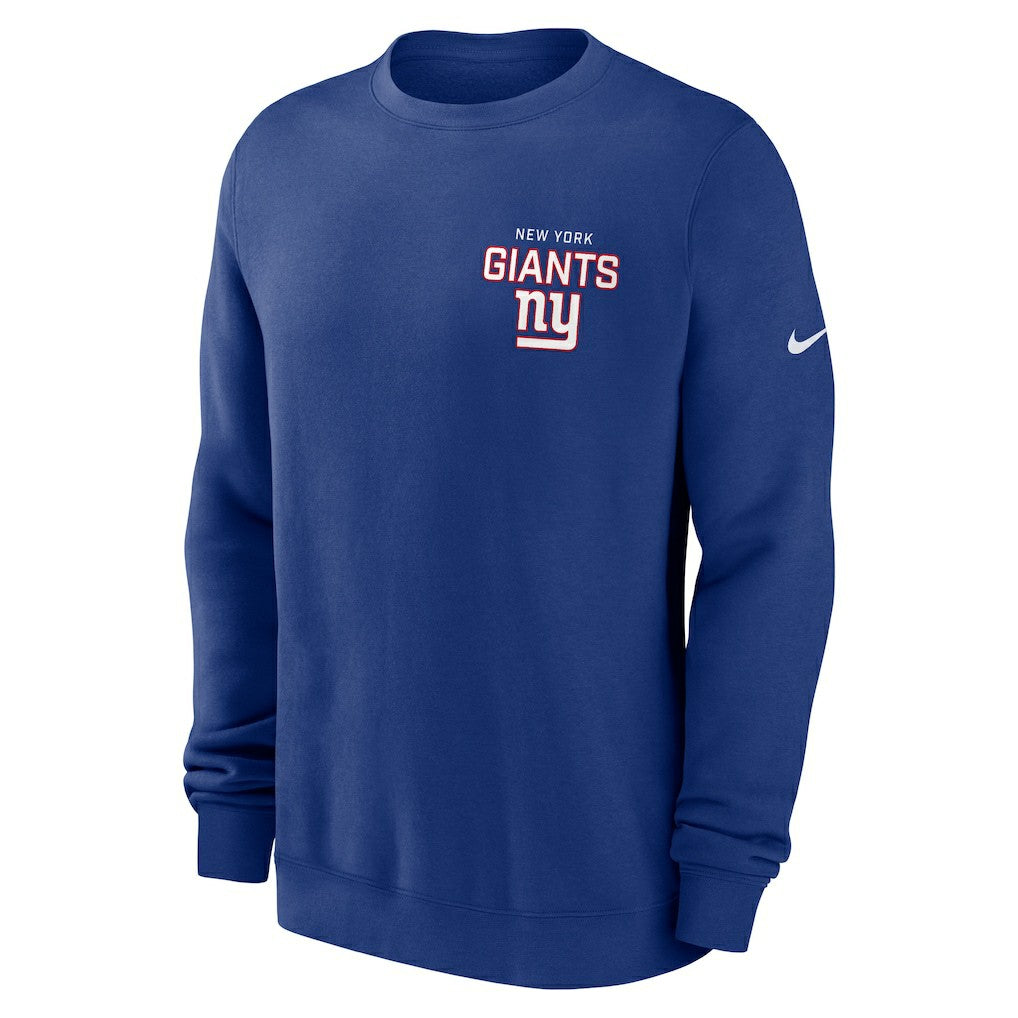 New York Giants Primetime Club Fleece Pullover Sweatshirt - Royal | Nike online