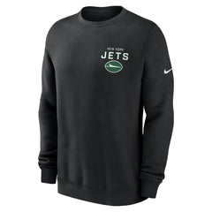 New York Jets Primetime Club Fleece Pullover Sweatshirt - Black | Nike discount
