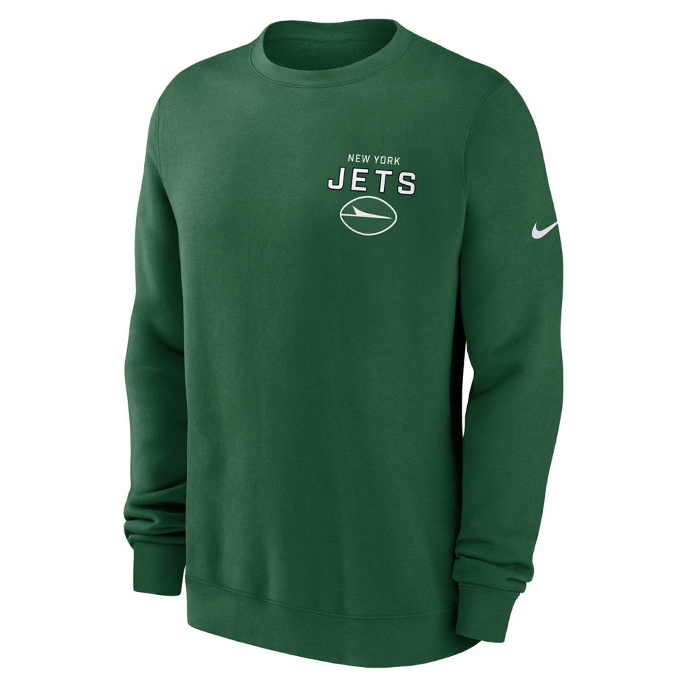 New York Jets Primetime Club Fleece Pullover Sweatshirt - Green | Nike on sale