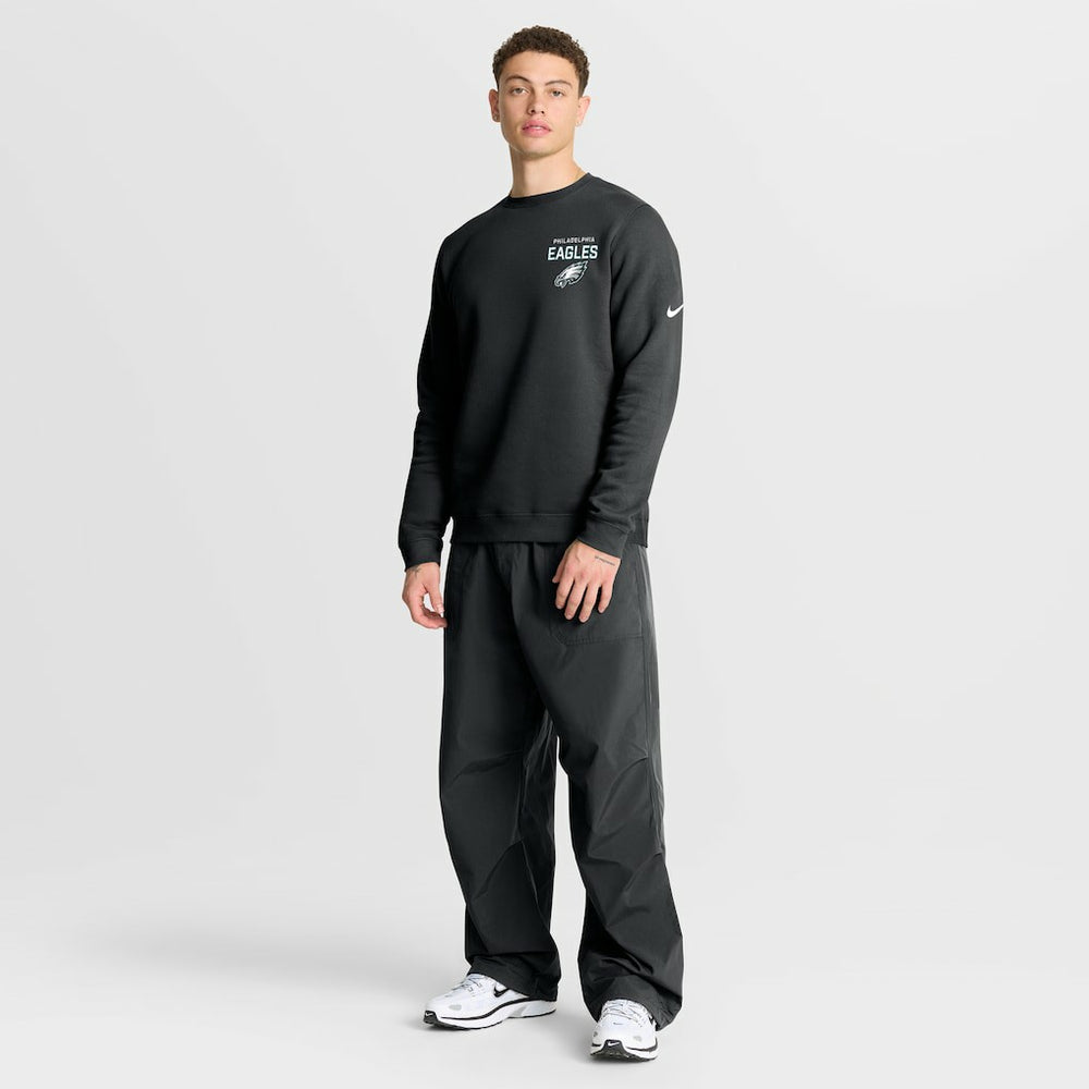 Philadelphia Eagles Primetime Club Fleece Pullover Sweatshirt - Black | Nike online