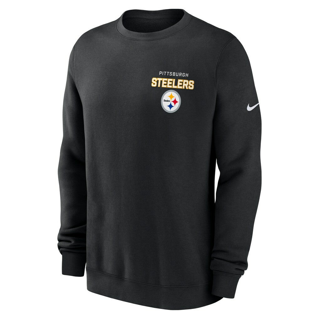 Pittsburgh Steelers Primetime Club Fleece Pullover Sweatshirt - Black | Nike online