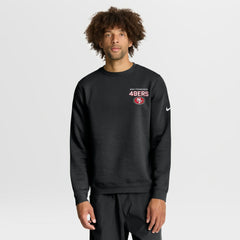 San Francisco 49ers Primetime Club Fleece Pullover Sweatshirt - Black | Nike for sale