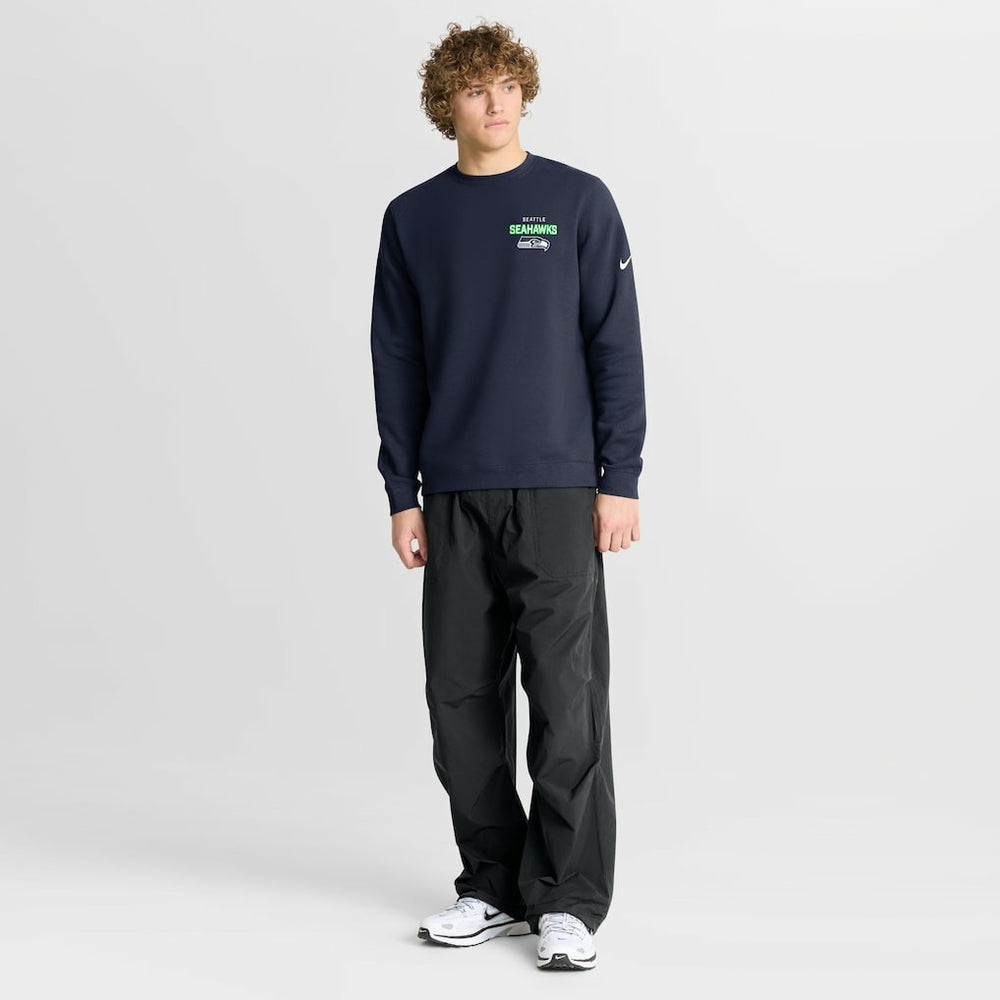 Seattle Seahawks Primetime Club Fleece Pullover Sweatshirt - College Navy | Nike sale
