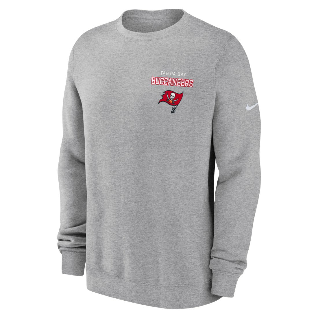 Tampa Bay Buccaneers Primetime Club Fleece Pullover Sweatshirt - Heather Gray | Nike on sale