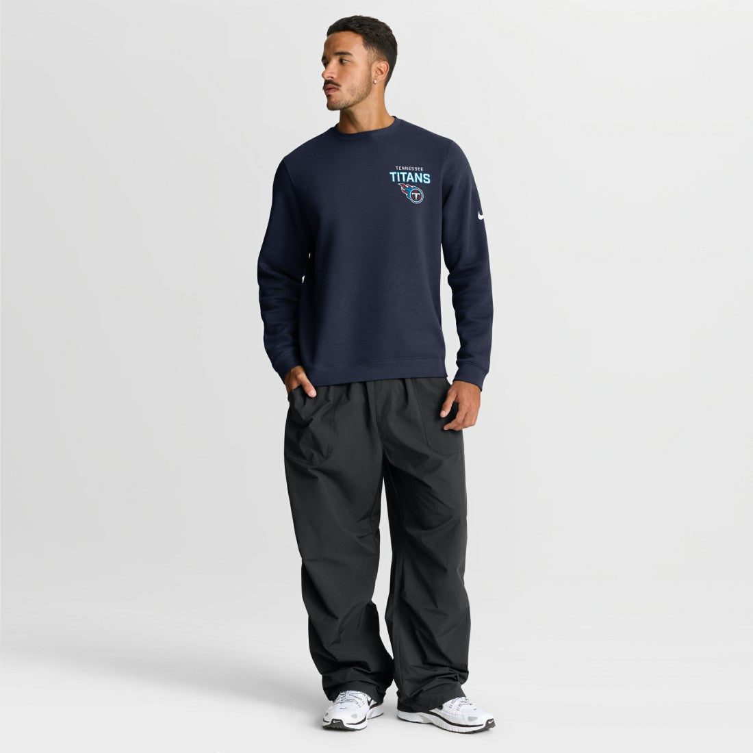 Tennessee Titans Primetime Club Fleece Pullover Sweatshirt - Navy | Nike discount