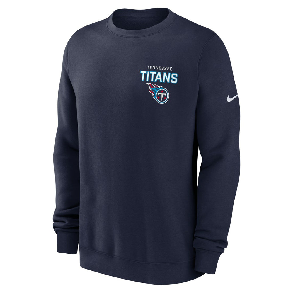 Tennessee Titans Primetime Club Fleece Pullover Sweatshirt - Navy | Nike discount