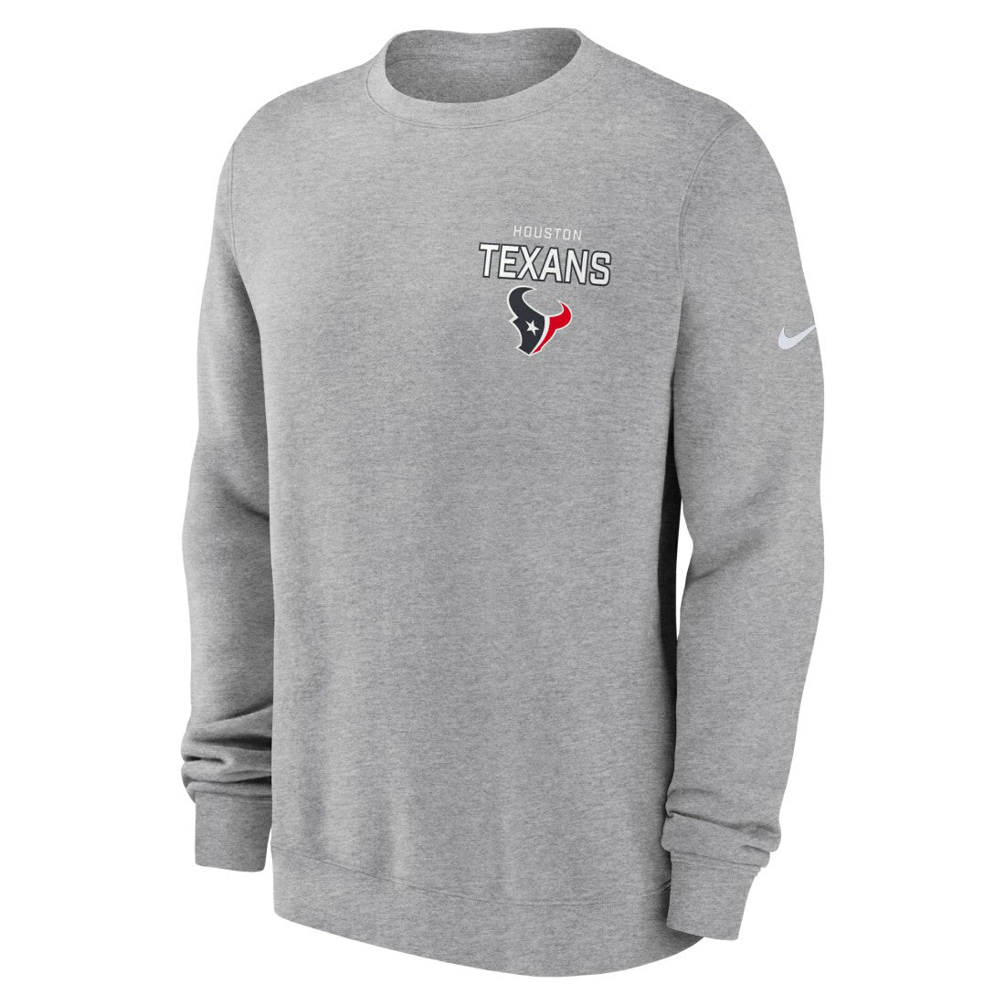 Houston Texans Primetime Club Fleece Pullover Sweatshirt - Heather Gray | Nike sale