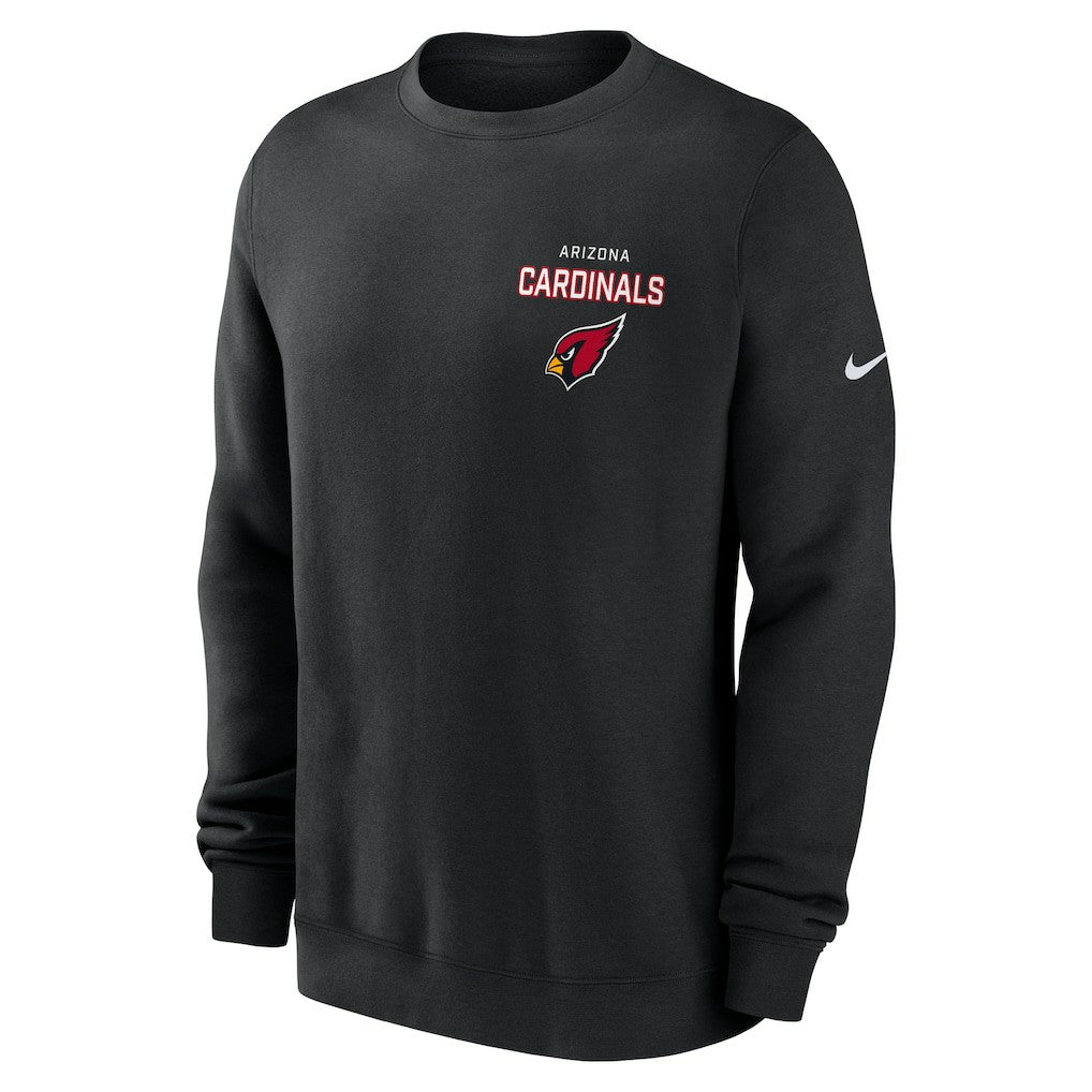 Arizona Cardinals Primetime Club Fleece Pullover Sweatshirt - Black | Nike outlet