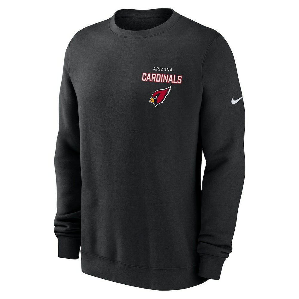 Arizona Cardinals Primetime Club Fleece Pullover Sweatshirt - Black | Nike outlet