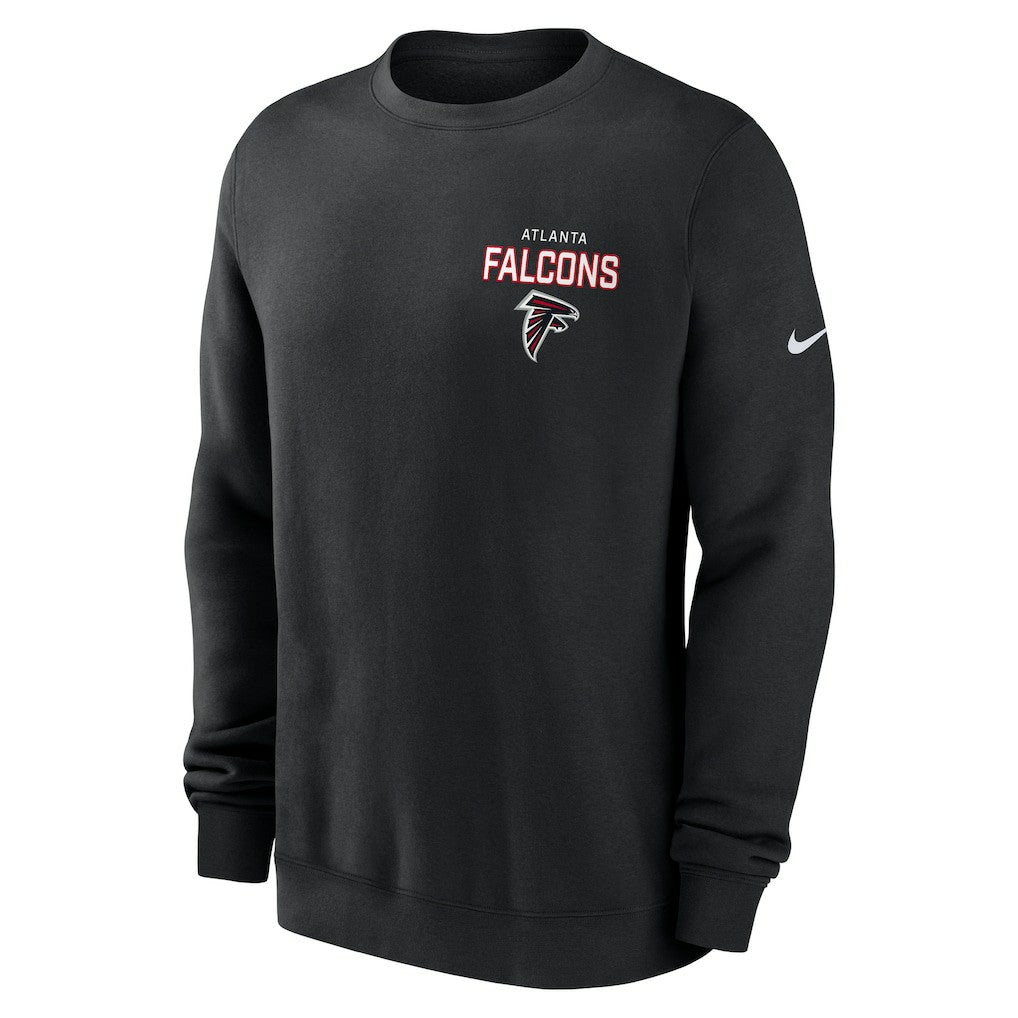 Atlanta Falcons Primetime Club Fleece Pullover Sweatshirt - Black | Nike for sale