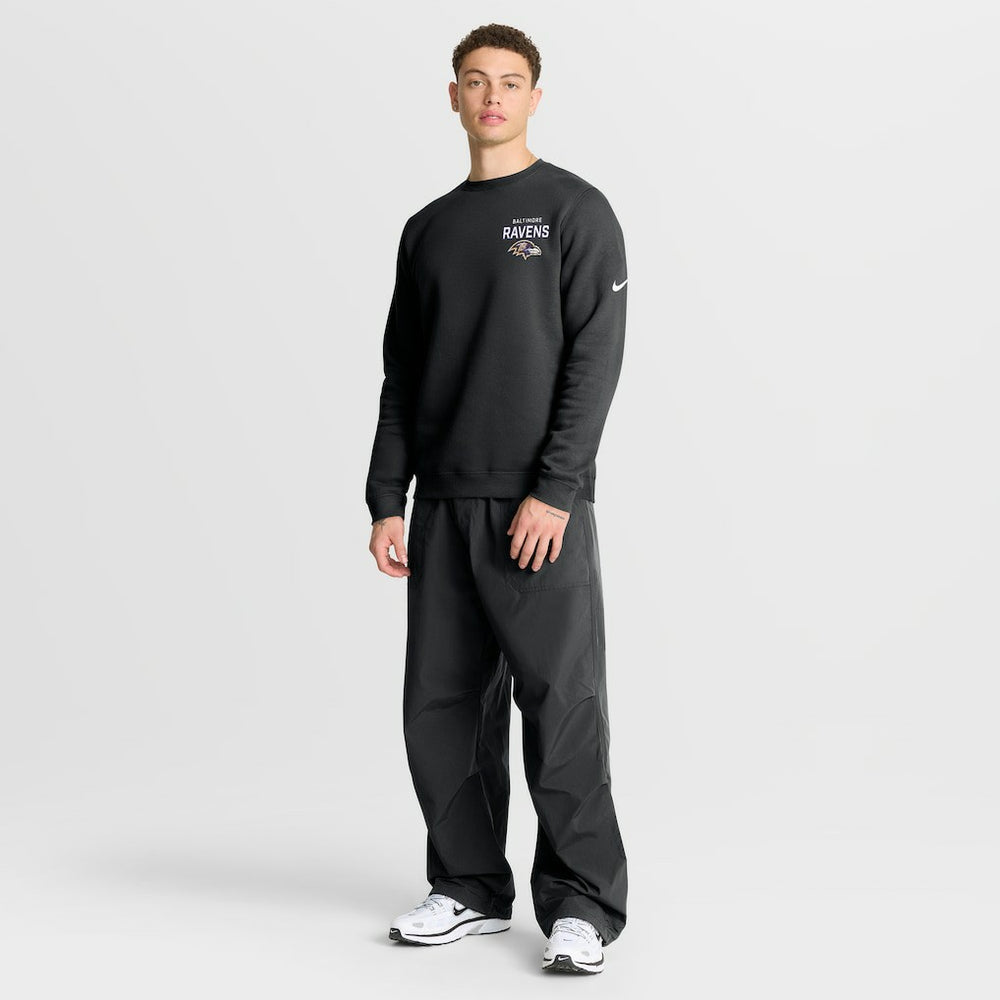 Baltimore Ravens Primetime Club Fleece Pullover Sweatshirt - Black | Nike on sale
