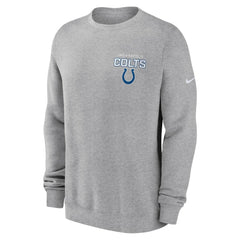 Indianapolis Colts Primetime Club Fleece Pullover Sweatshirt - Heather Gray | Nike on sale