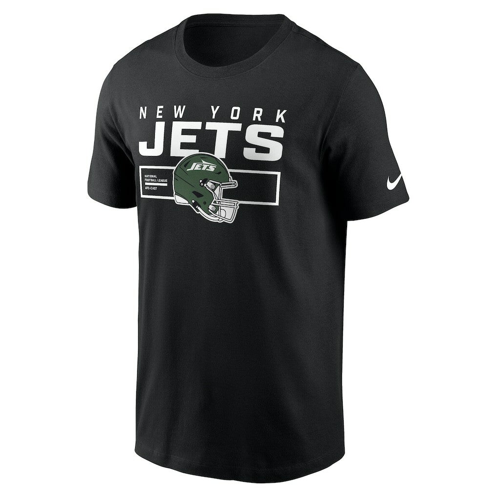 New York Jets Primetime Helmet Essential T-Shirt - Black | Nike discount