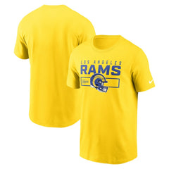 Los Angeles Rams Primetime Helmet Essential T-Shirt - Gold | Nike discount