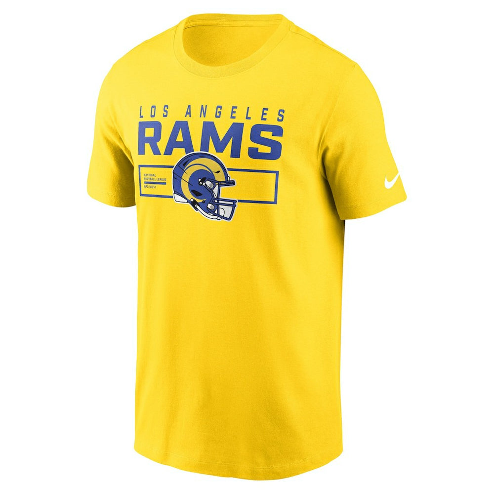 Los Angeles Rams Primetime Helmet Essential T-Shirt - Gold | Nike discount