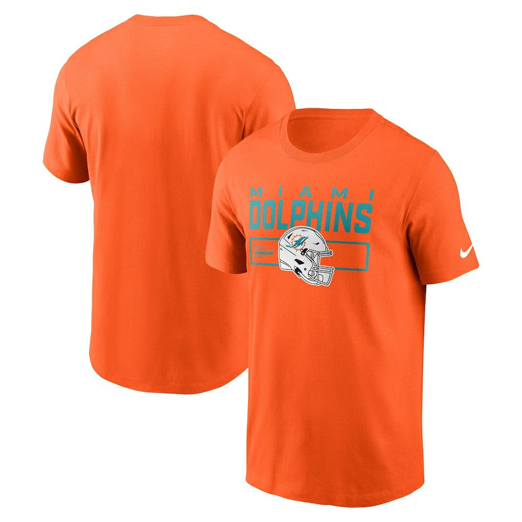 Miami Dolphins Primetime Helmet Essential T-Shirt - Orange | Nike sale