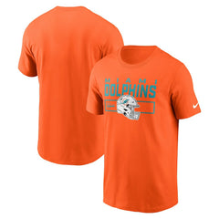 Miami Dolphins Primetime Helmet Essential T-Shirt - Orange | Nike sale