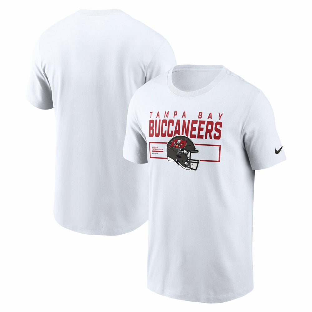 Tampa Bay Buccaneers Primetime Helmet Essential T-Shirt - White | Nike outlet