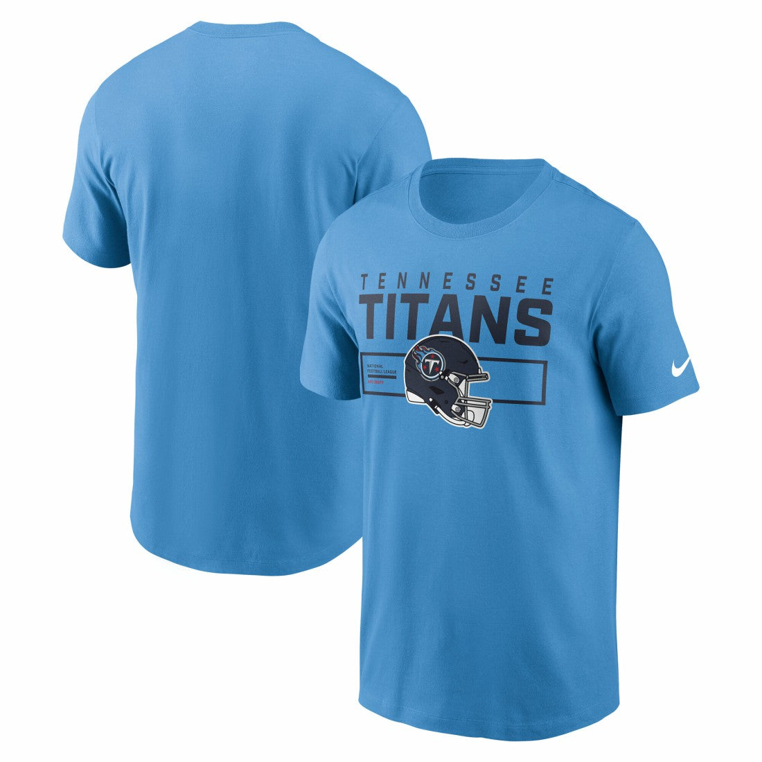 Tennessee Titans Primetime Helmet Essential T-Shirt - Light Blue | Nike discount