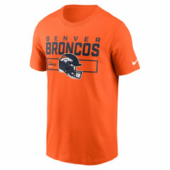 Denver Broncos Primetime Helmet Essential T-Shirt - Orange | Nike discount
