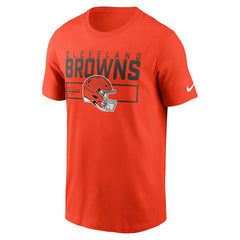 Cleveland Browns Primetime Helmet Essential T-Shirt - Orange | Nike for sale